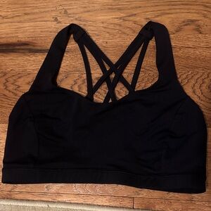 Lululemon Black free to be Sports Bra size 10